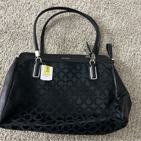 Coach Black Signature Shoulder Bag - Picture 1 of 3